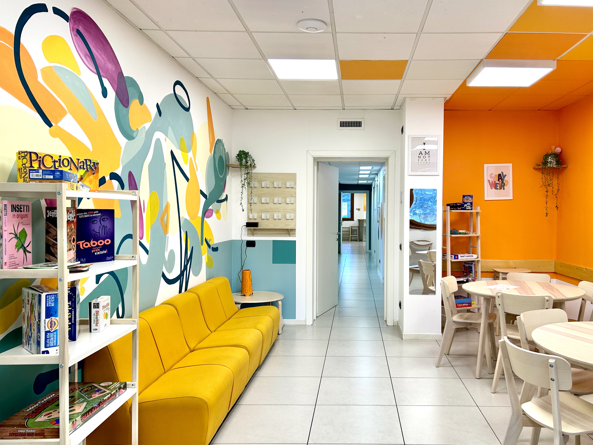 Il cuore del Campus: arte, colore e vita di gruppo